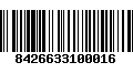 Código de Barras 8426633100016