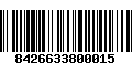 Código de Barras 8426633800015