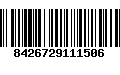 Código de Barras 8426729111506