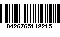 Código de Barras 8426765112215