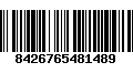 Código de Barras 8426765481489