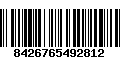 Código de Barras 8426765492812