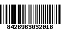 Código de Barras 8426963032018