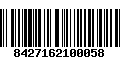 Código de Barras 8427162100058