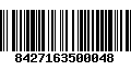 Código de Barras 8427163500048
