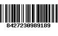 Código de Barras 8427230989189