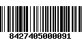 Código de Barras 8427405000091