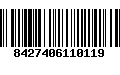 Código de Barras 8427406110119