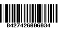 Código de Barras 8427426006034