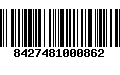 Código de Barras 8427481000862