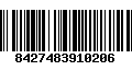 Código de Barras 8427483910206