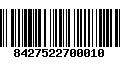 Código de Barras 8427522700010