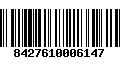 Código de Barras 8427610006147