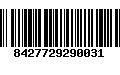 Código de Barras 8427729290031