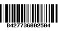 Código de Barras 8427736002504