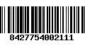 Código de Barras 8427754002111