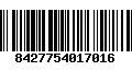 Código de Barras 8427754017016