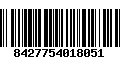 Código de Barras 8427754018051