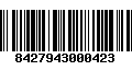 Código de Barras 8427943000423