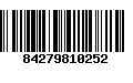 Código de Barras 84279810252