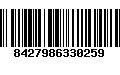 Código de Barras 8427986330259