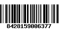 Código de Barras 8428159006377