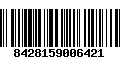 Código de Barras 8428159006421