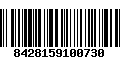 Código de Barras 8428159100730