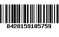 Código de Barras 8428159105759