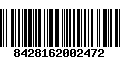 Código de Barras 8428162002472