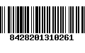 Código de Barras 8428201310261