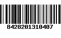 Código de Barras 8428201310407