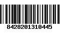 Código de Barras 8428201310445