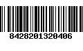 Código de Barras 8428201320406