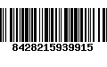 Código de Barras 8428215939915