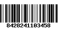 Código de Barras 8428241103458