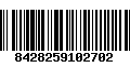 Código de Barras 8428259102702