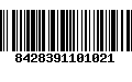 Código de Barras 8428391101021