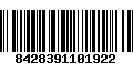 Código de Barras 8428391101922