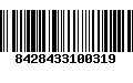 Código de Barras 8428433100319