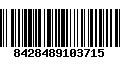 Código de Barras 8428489103715