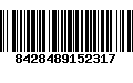 Código de Barras 8428489152317