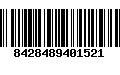 Código de Barras 8428489401521