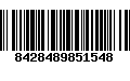 Código de Barras 8428489851548