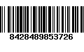 Código de Barras 8428489853726