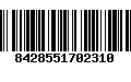 Código de Barras 8428551702310