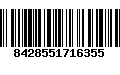 Código de Barras 8428551716355