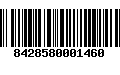 Código de Barras 8428580001460