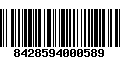 Código de Barras 8428594000589