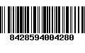 Código de Barras 8428594004280